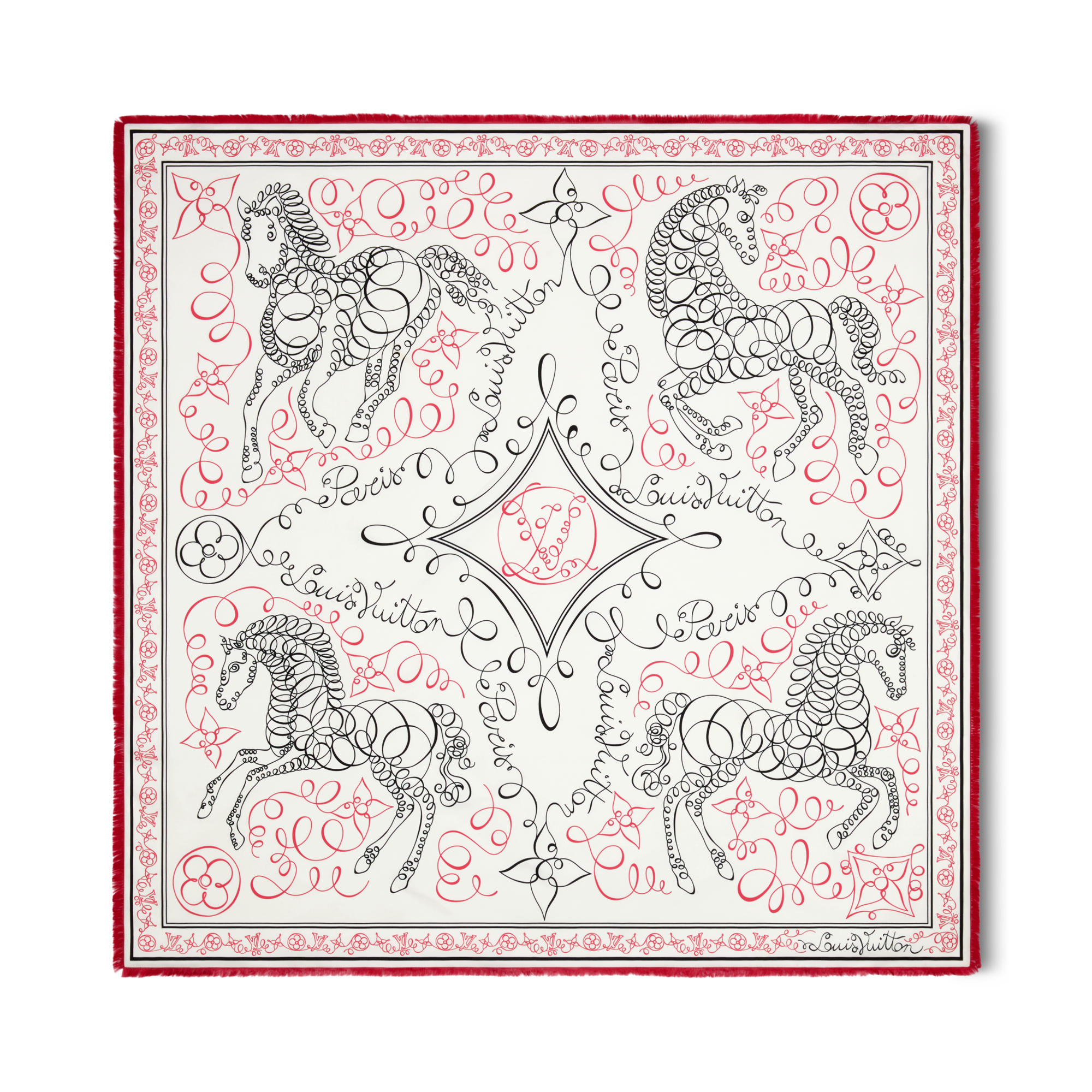 ウィメンズ シルクスカーフ&バンドー - ホワイト｜ルイ・ヴィトン 公式